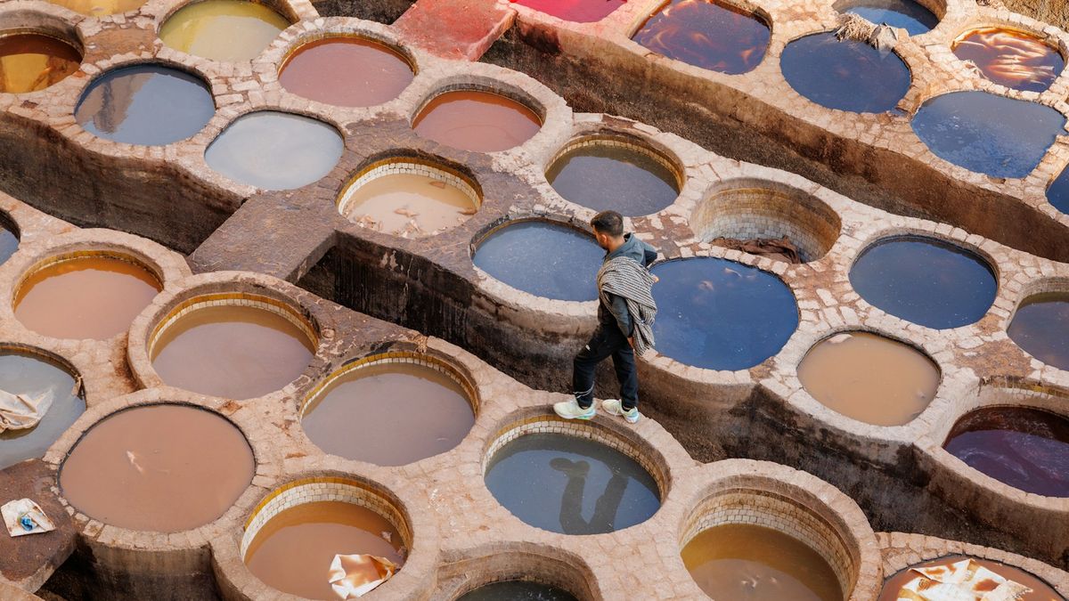 Las tinas de colores de las curtidurías de Fez